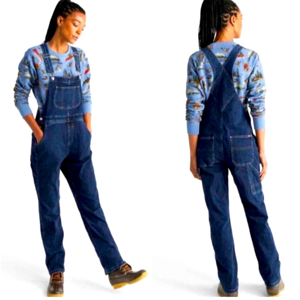 L.L. Bean Women's Blue Denim Overalls